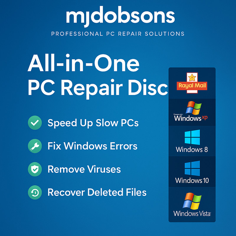 PC Fix It Repair Software – Fix Computer Problems Windows 11 10 8 7 Vista CD