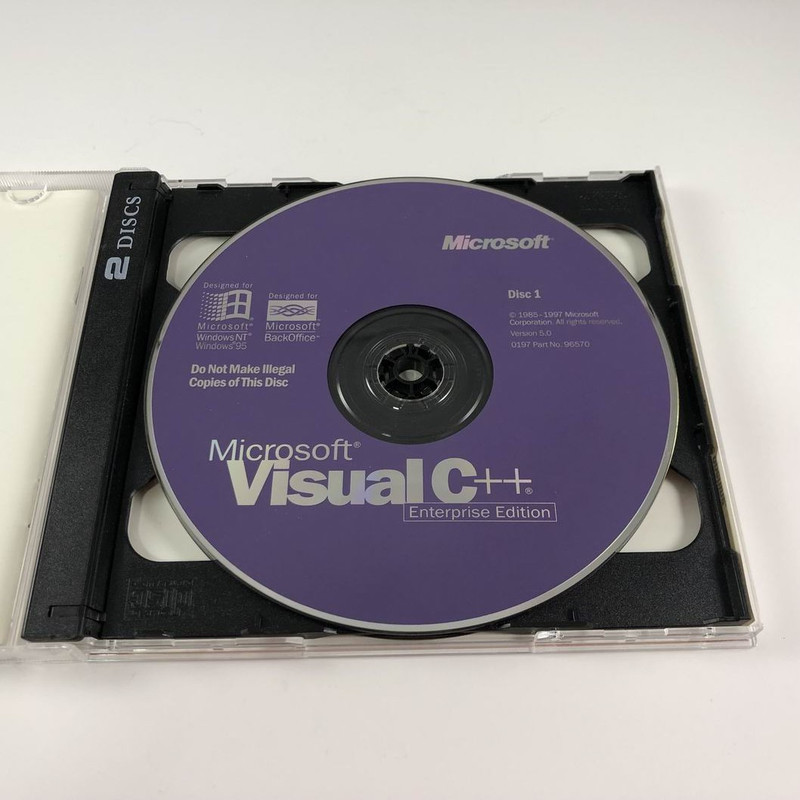 MICROSOFT VISUAL C++ Enterprise Edition 5.0 For Windows 95/98/NT ~ 2 CD-ROM Set gallery