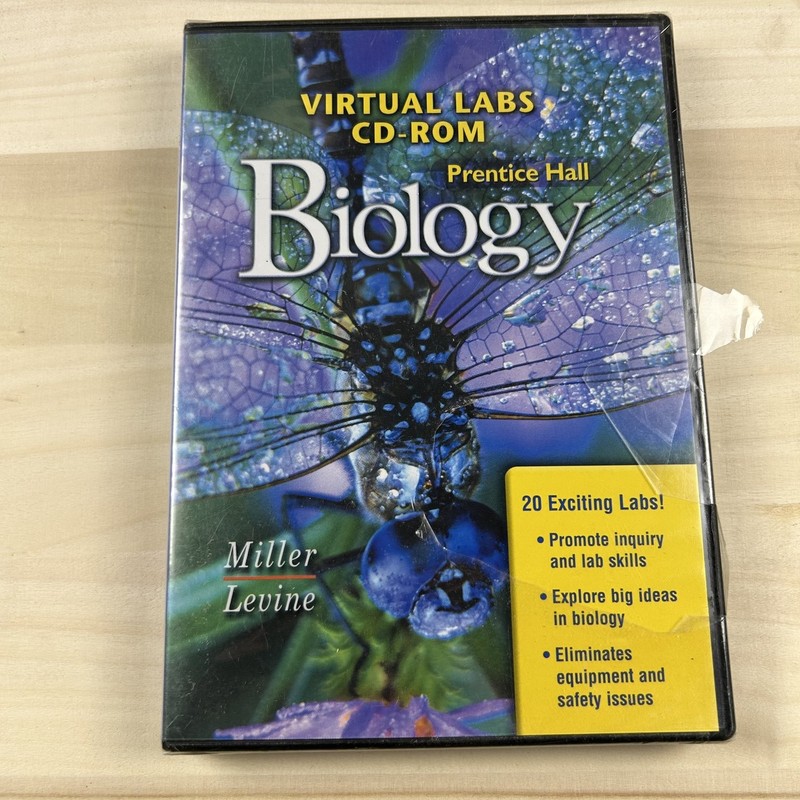 Prentice Hall Virtual Labs Biology CD-ROM Miller Levine 20 Labs Education