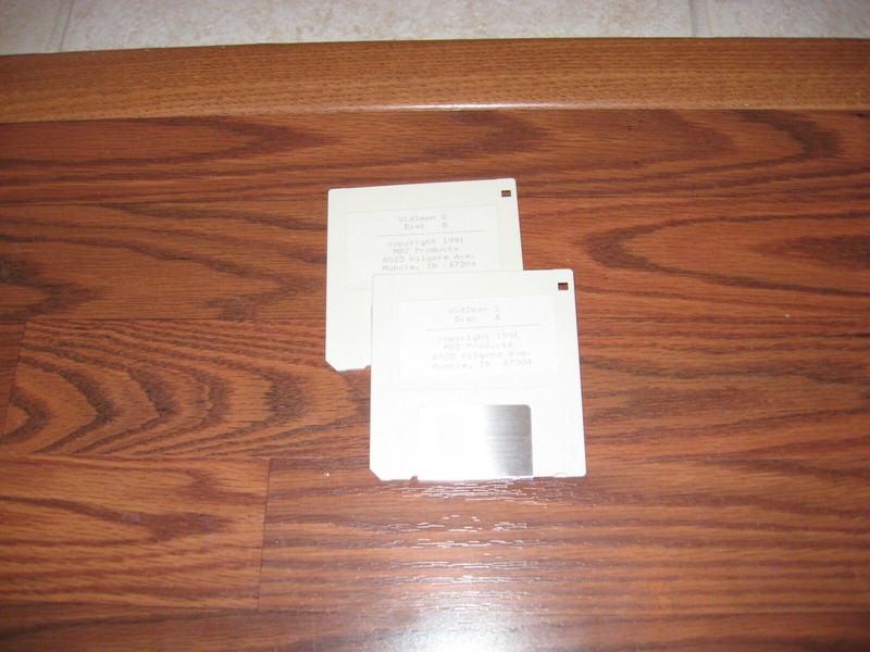 VidZeen Commodore Amiga Program on 3.5″ disks