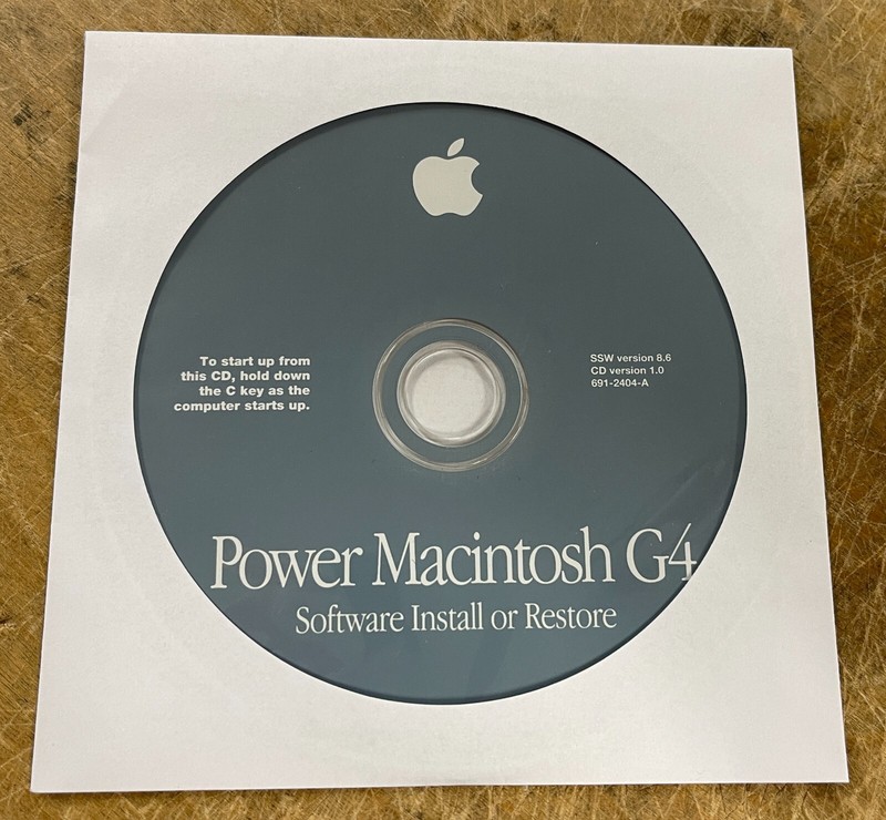 Apple Power Mac G4 PCI Graphics OS9.0 Software Install or Restore