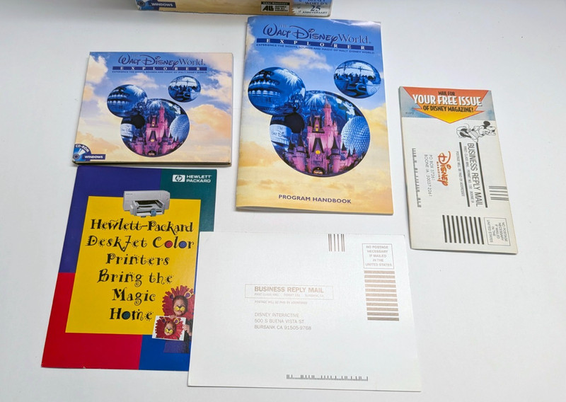 Walt Disney World Explorer 25th Anniversary CD-ROM Big Box 1996 PC Windows gallery