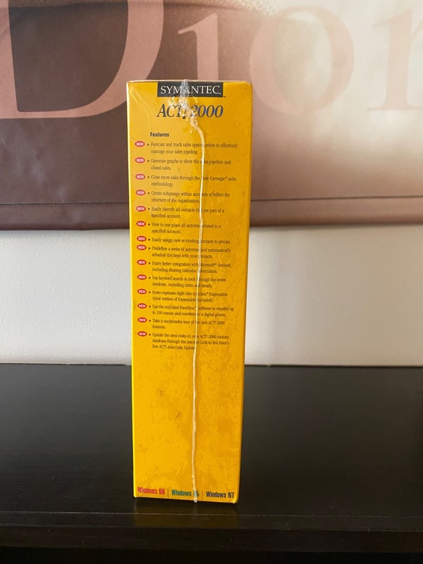 Vintage 2000 Symantec ACT! 2000 BRAND NEW SEALED - FAST SHIPPING 🚛🚛💨💨 gallery