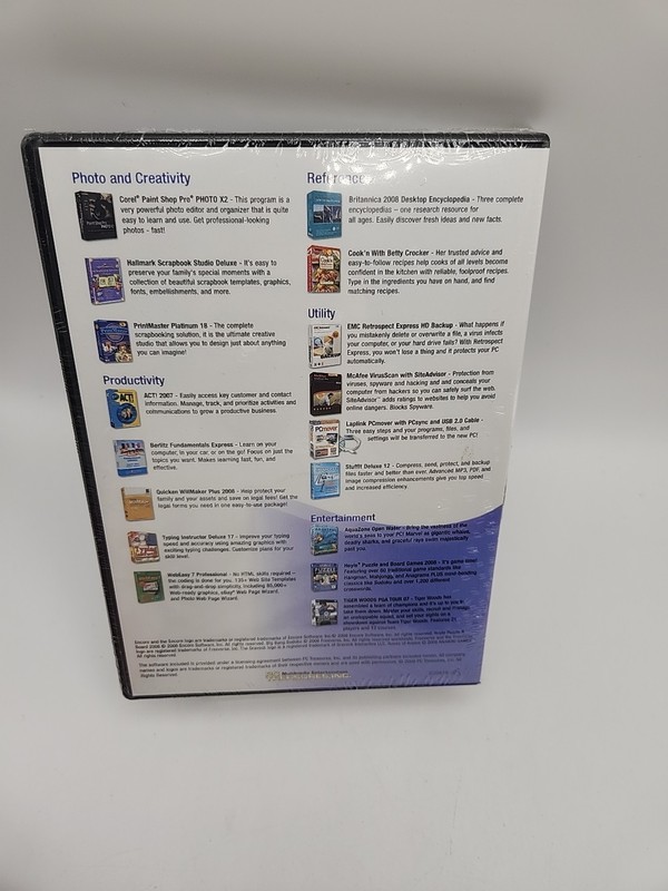 PC Treasures, INC Ultimate Software Suite Cd ROM PC Software New/Sealed gallery