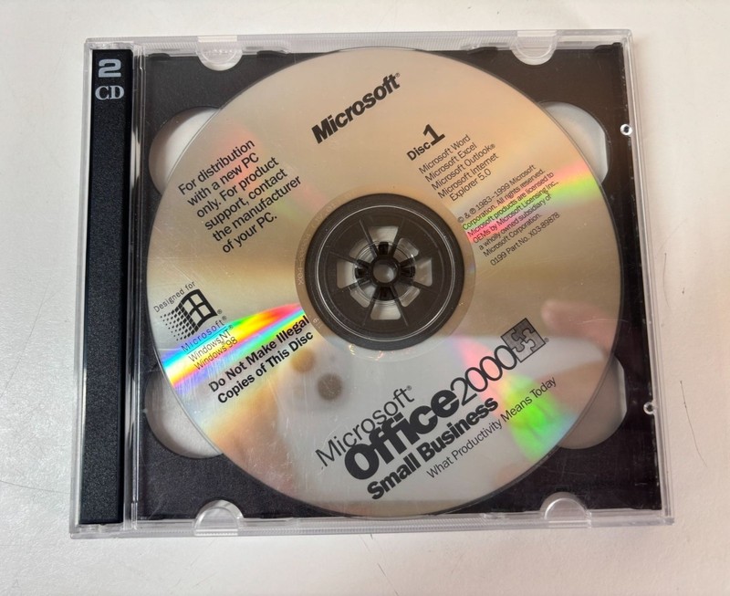 Microsoft Office 2000 Small Business 2-Disc Set For Windows CD-ROM