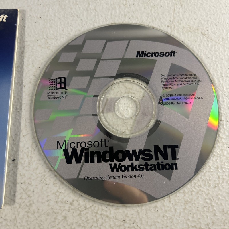 Microsoft Windows NT 4.0 Workstation Operating System CD OS 1998 gallery