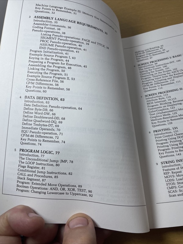 Assembler For The IBM PC And PC-XT Peter Abel Book gallery