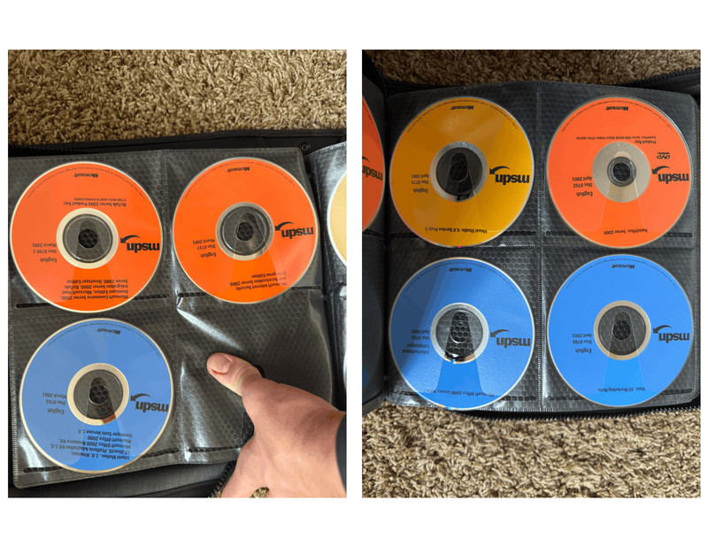 Microsoft MSDN Subscription DVD CD Lot 100+ Discs 2001 2002 Binder Case Untested gallery