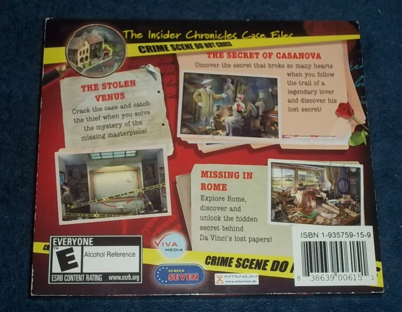 INSIDER CHRONICLES - 3 PACK OF PC CD ROM GAMES gallery