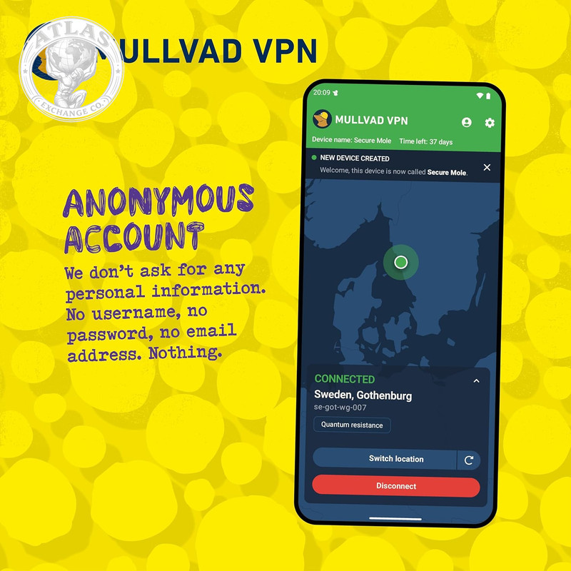 Mullvad VPN | 6 Months for 5 Devices | No-Log Security VPN Service | Protect You gallery