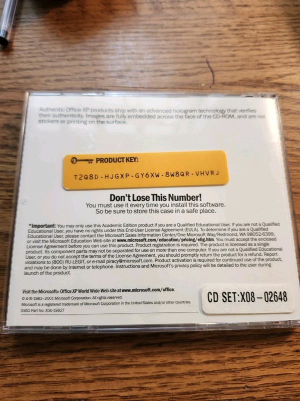 Microsoft Office XP Professional, Version 2002, 2 Discs Vintage Software gallery