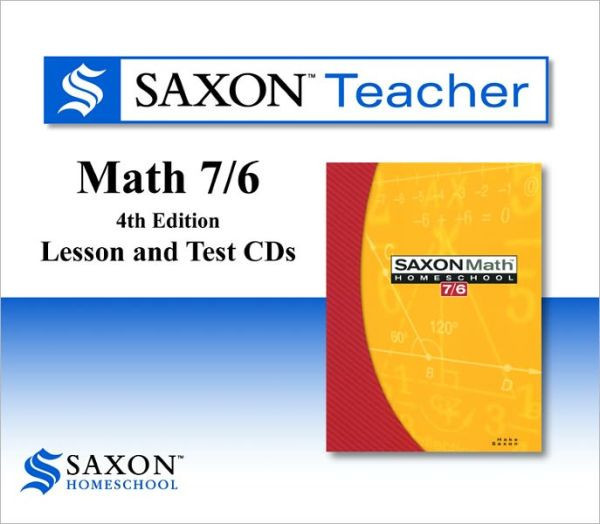 Saxon Math 76 Homeschool Teacher Lesson & Test CDs 7/6