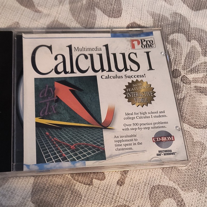 Pro One Multimedia Calculus I Mathematics CD-ROM for Windows 3.1/95 English gallery