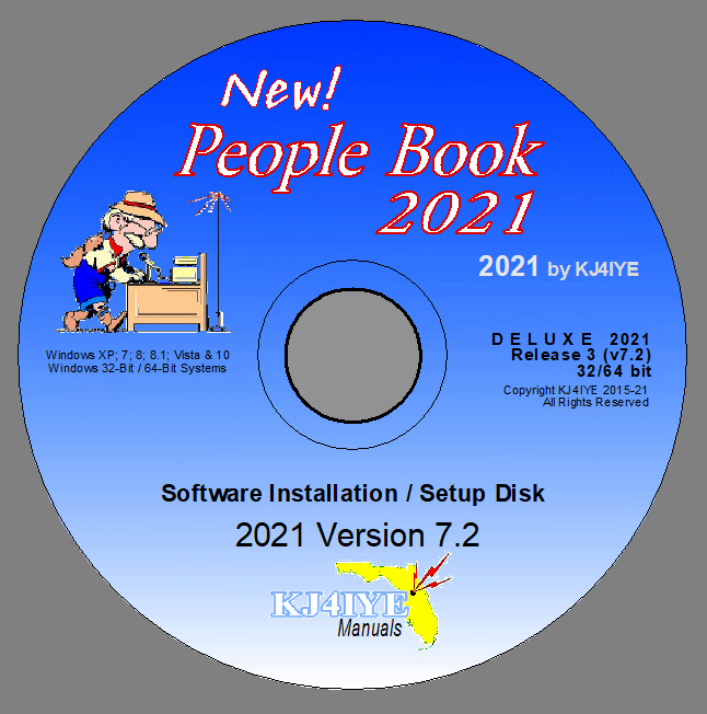 People Book 2021 Software Name, Address & Phone Database for Windows by KJ4IYE