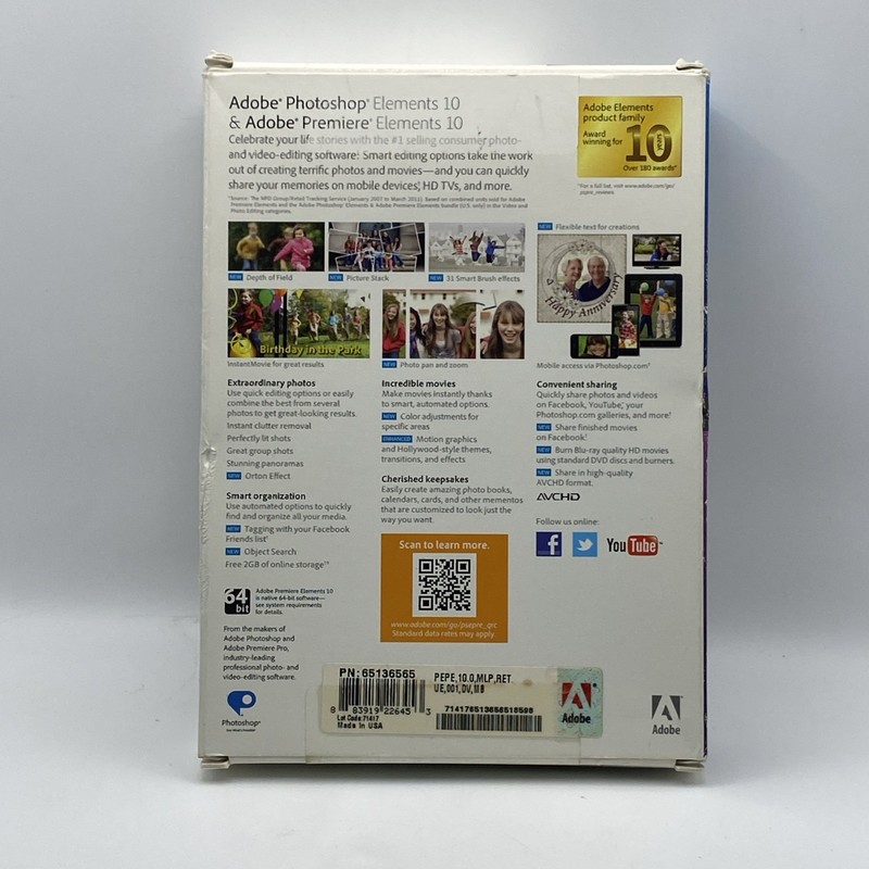 Adobe Photoshop Elements 10 with Adobe Premiere Elements 10 for PC / Mac gallery