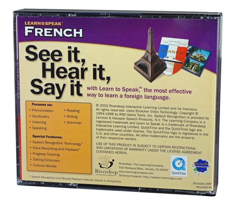 Learn to Speak French Language w/ Reference Book and Microphone 5 CD Set gallery