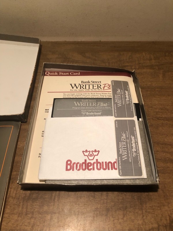 Bank Street Writer PLUS Word Processor Software for Apple IIe IIc IIGS gallery