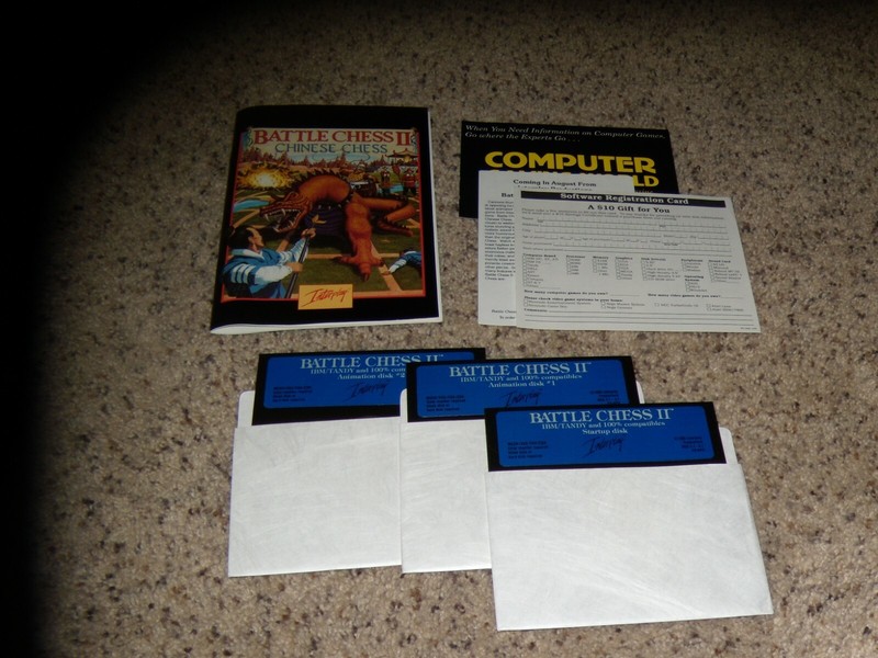 Battle Chess II IBM/Tandy 5.25″ disks with manual