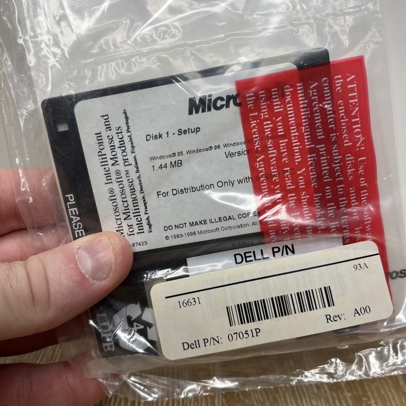 Microsoft IntelliPoint for Microsoft Mouse Drivers NEW & SEALED Ver 2.2c gallery