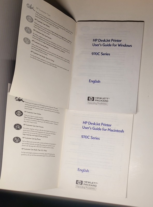 HP Deskjet Printer 970C Series Printer - User's Guide ~ No CD Mac & Windows gallery