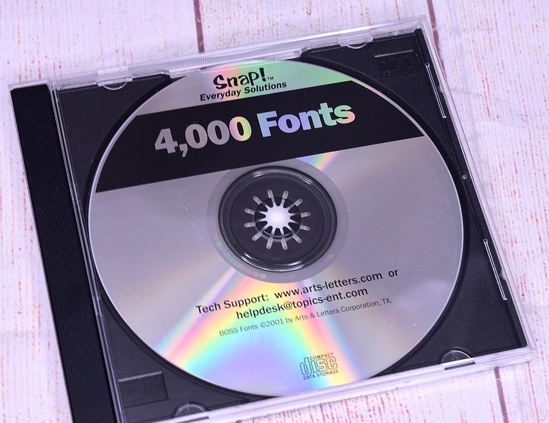 Snap! Everyday Solutions 4000 Fonts PC CD-Rom Software TOPICS Entertainment 2004 gallery