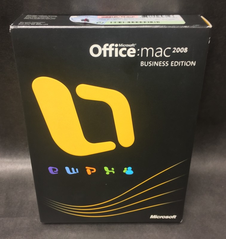 Microsoft Office MAC 2008 Business Edition Retail box