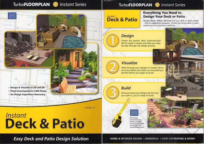 Turbo Floorplan Instant Deck & Patio v12 (PC-CD, 2007) 2000/XP/Vista -NEW in BOX