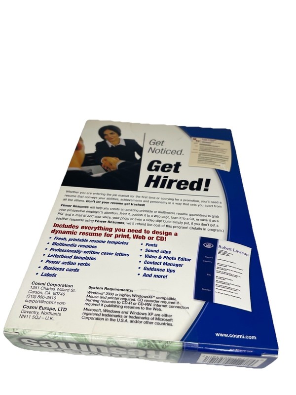 Power Resumes: Get hired or your money back (PC, 2004) gallery