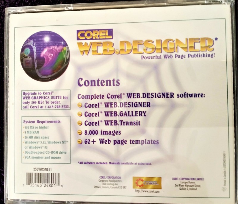 Corel Web Designer - Powerful Web Page Publishing [PC, 1996] gallery