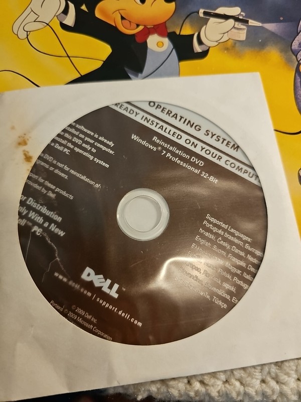 🔥 Windows 7 Pro 32-Bit Operating System Reinstallation DVD Sealed