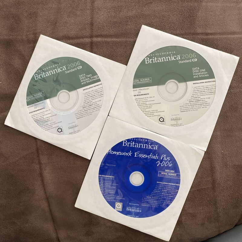 Encyclopedia Britannica Standard Edition 2006 for Windows/Macintosh 2 CDs + 1