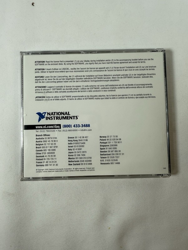 NI-DAQ Data Acquisition Driver Software 2-Disc Set - Windows 2000/NT/9x, Mac OS gallery