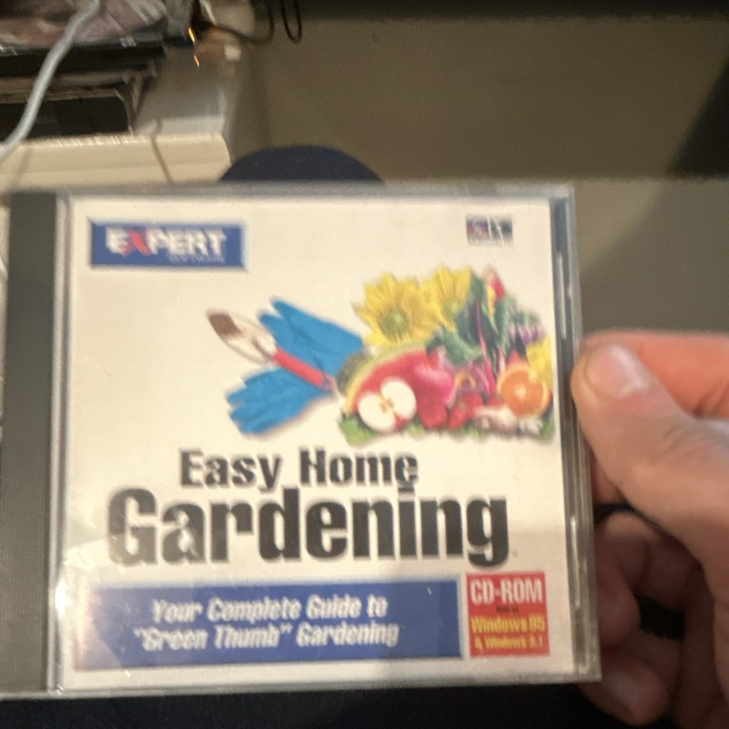 Expert Software Easy Home Gardening CD-ROM Windows 95 3.1 Educational Guide