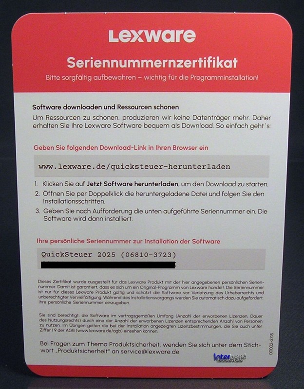 Lexware QuickSteuer 2025 Box (Tax Year 2024) for 3 Tax Returns Original Packaging NEW gallery