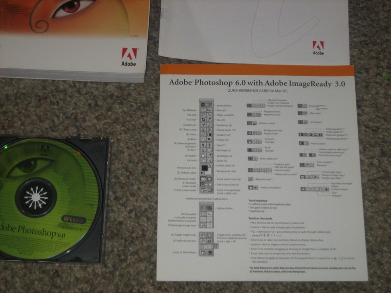 Adobe Photoshop 6.0 Upgrade, Manual, Disc & 1 Serial Number FOR MACINTOSH gallery