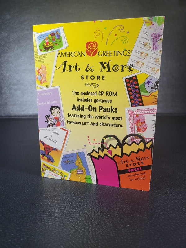 American Greetings Art & More Store and Design Art Collection CD’s PC-ROM 1998