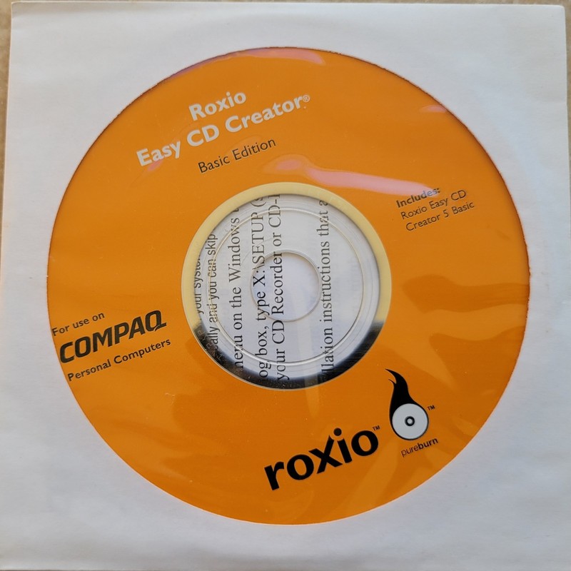 Vintage – COMPAQ Roxio Easy CD Creator 5, Basic Edition, Sealed