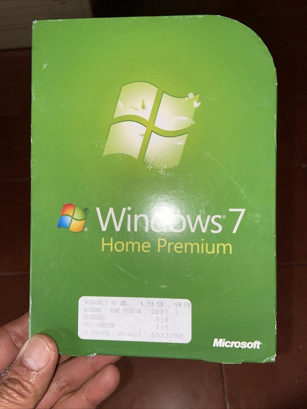 Microsoft Windows 7 Home Premium Full w/SP1 32 Bit & 64 Bit DVD MS WIN