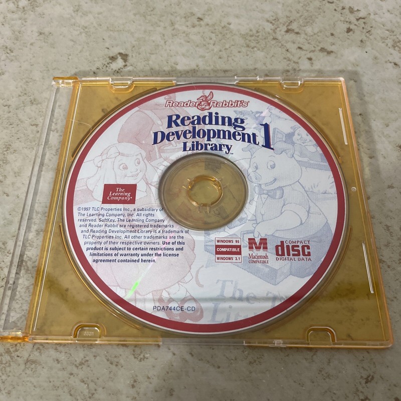 Reader Rabbits Reading Development Library 1 CD-ROM Win/Mac 3.1/95 – Education