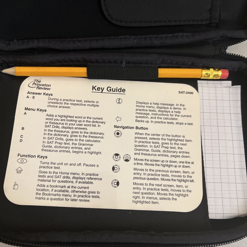 WORKS Franklin SAT-2400 Princeton Review Pocket Prep for the SAT with Case gallery