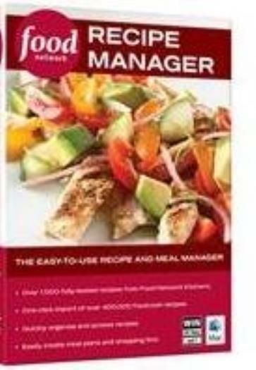 Food Network Recipe Manager PC MAC CD plan organize share meals tutorials cook