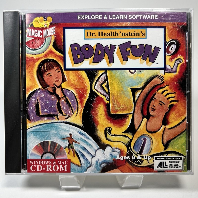 Dr. Health’nstein’s Body Fun Vintage PC Software 1994 Windows And Mac Education