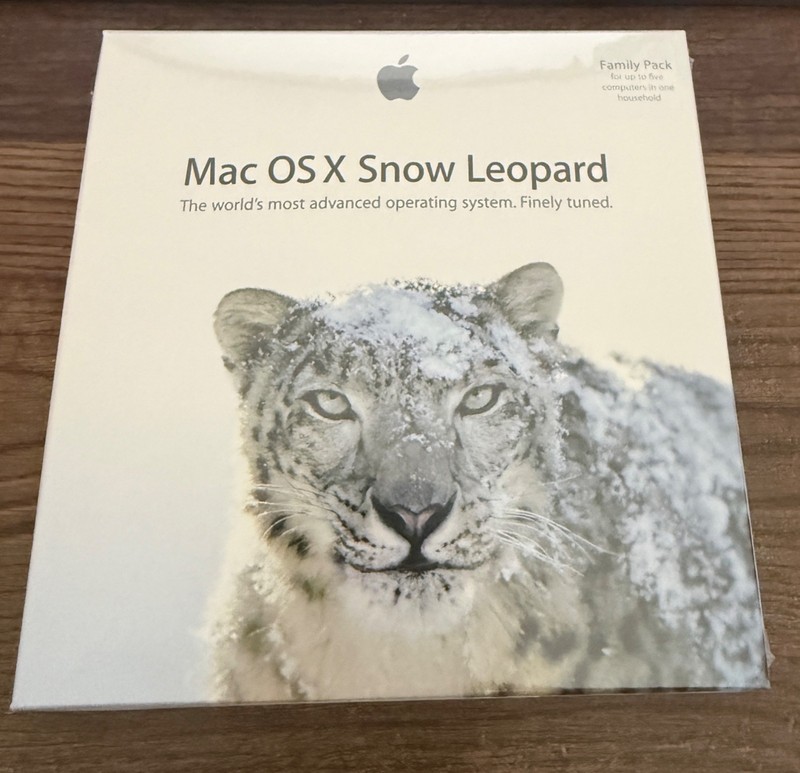 APPLE SNOW LEOPARD MAC OS X v10.6 FAMILY PACK MC224Z/A – NEW SEALED