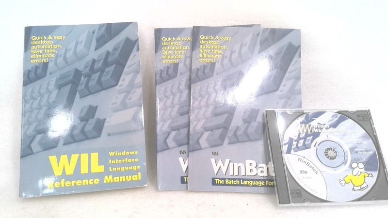 WILSON WINDOWWARE WINBATCH 99A WB+ COMPILER- USER'S GUIDES, REF. MAN., SOFTWARE gallery