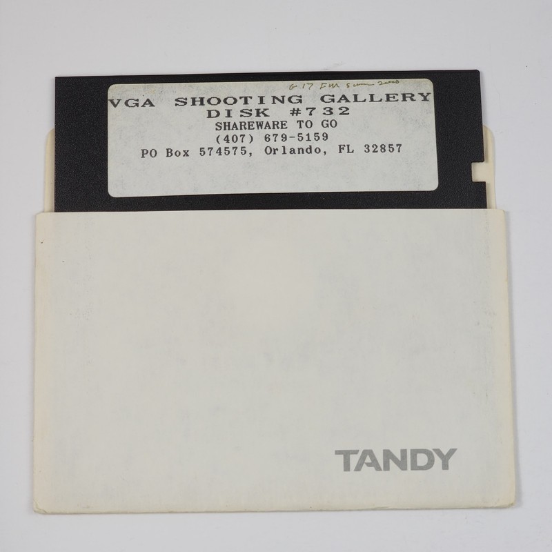 VGA Shooting Gallery IBM PC 5.25″ Floppy Disk Vintage Computer Game Tested 80s
