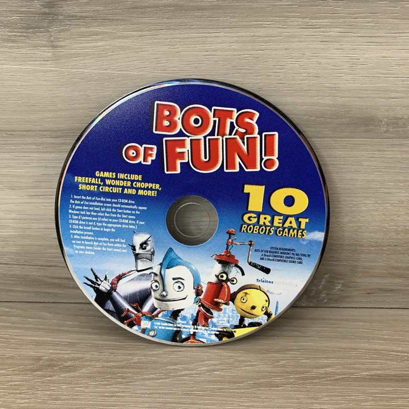 Bots Of Fun! by Trinitas (2006 PC CD-ROM) Win 98 / ME / 2000 / XP Computer Game