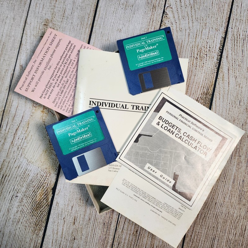 Retro Individual Training for Pagemaker 2.0 & 3.0 Macintosh Software Disks gallery