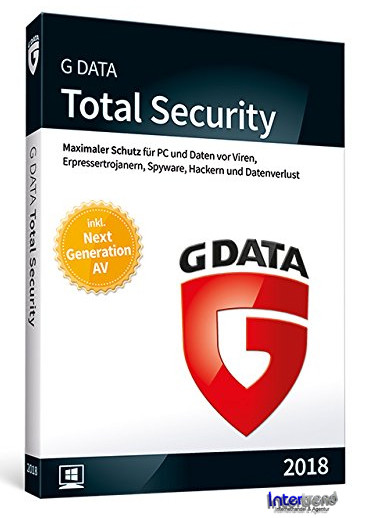 G Data Total Security 2018 Vollversion 1 PC & Handbuch (PDF) Download NEU