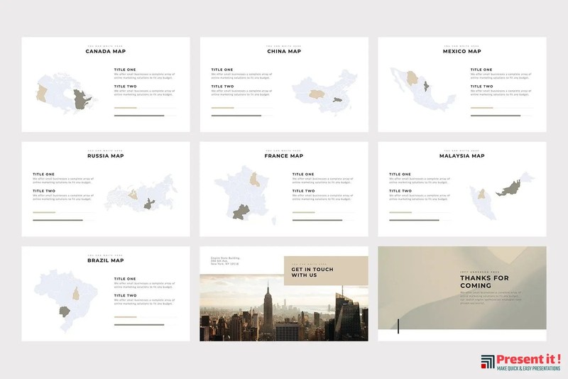 Brown Minimal Google Slides Template gallery