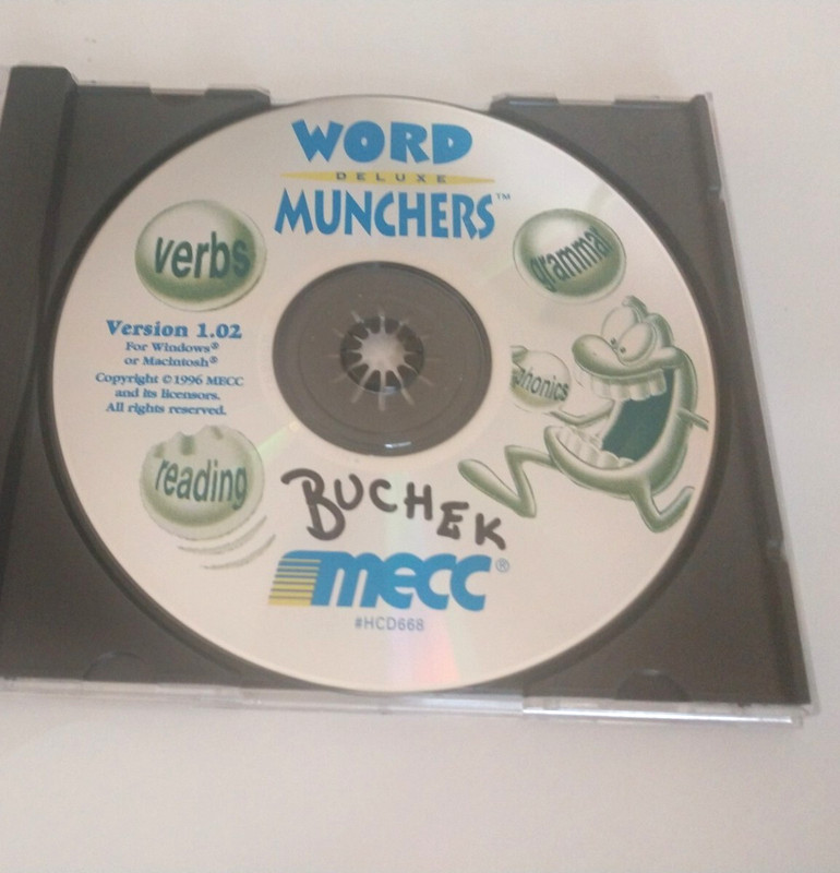 PC Word Munchers Deluxe Windows MAC MS-DOS CD-ROM Learning Tutoring Game by MECC gallery